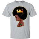 African American Black Queen Melanin Woman T-shirt CustomCat