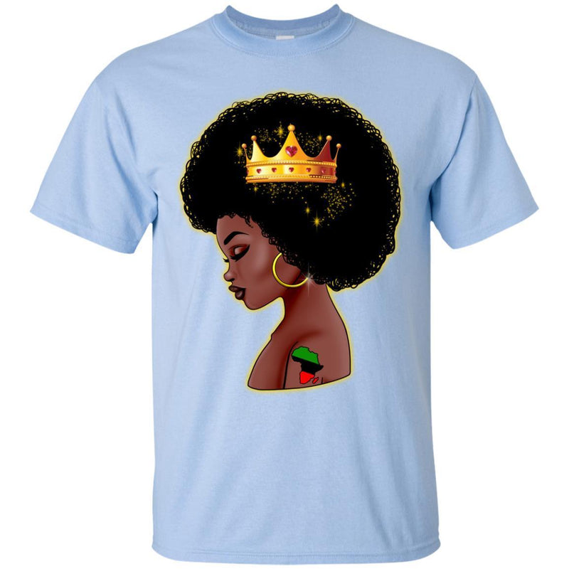 African American Black Queen Melanin Woman T-shirt CustomCat