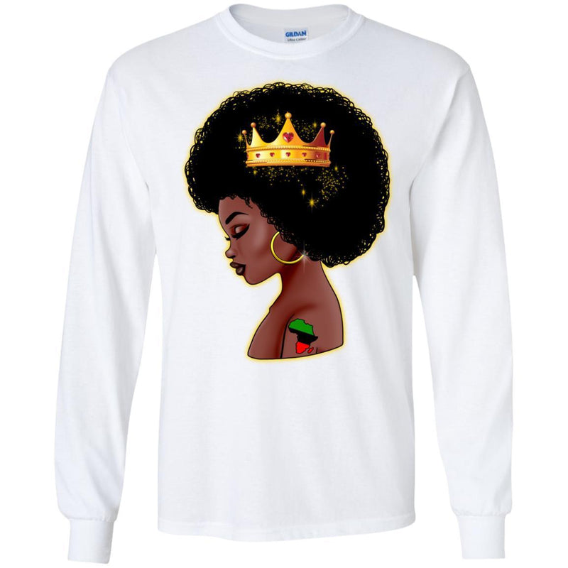African American Black Queen Melanin Woman T-shirt CustomCat
