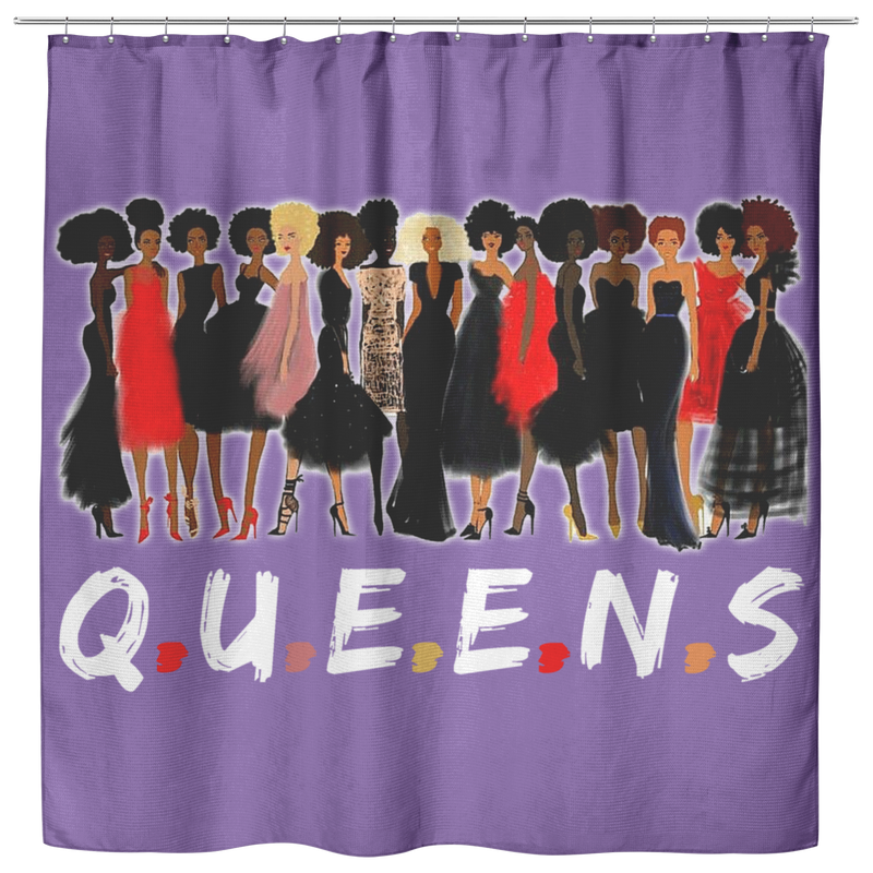 African American Black Queen Shower Curtains For Bathroom Decor