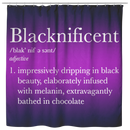 African American Blacknificent Impressively Dripping In Black Beauty Shower Curtains For Bathroom