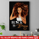 African American Canvas - Black And Boujee Black History Month Black Girl Canvas