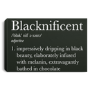 African American Canvas - Blacknificent Impressively Dripping In Black Beauty Canvas Wall Art Decor