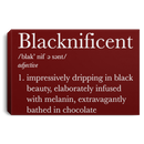 African American Canvas - Blacknificent Impressively Dripping In Black Beauty Canvas Wall Art Decor