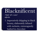 African American Canvas - Blacknificent Impressively Dripping In Black Beauty Canvas Wall Art Decor