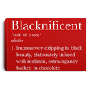 African American Canvas - Blacknificent Impressively Dripping In Black Beauty Canvas Wall Art Decor