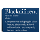 African American Canvas - Blacknificent Impressively Dripping In Black Beauty Canvas Wall Art Decor