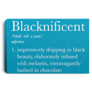 African American Canvas - Blacknificent Impressively Dripping In Black Beauty Canvas Wall Art Decor