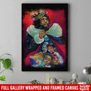 African American Canvas - King And Children For Living Room Home Decor