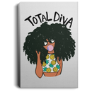 African American Canvas - Total Diva Cute Black Girl With Balloon African - CANPO75 - CustomCat