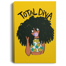 African American Canvas - Total Diva Cute Black Girl With Balloon African - CANPO75 - CustomCat