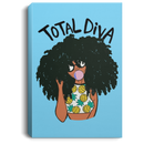 African American Canvas - Total Diva Cute Black Girl With Balloon African - CANPO75 - CustomCat