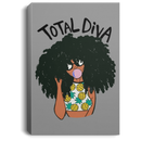 African American Canvas - Total Diva Cute Black Girl With Balloon African - CANPO75 - CustomCat