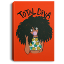 African American Canvas - Total Diva Cute Black Girl With Balloon African - CANPO75 - CustomCat