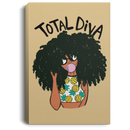 African American Canvas - Total Diva Cute Black Girl With Balloon African - CANPO75 - CustomCat