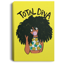 African American Canvas - Total Diva Cute Black Girl With Balloon African - CANPO75 - CustomCat