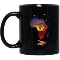 African American Coffee Mug Africa Map Star 11oz - 15oz Black Mug