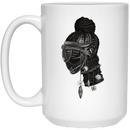 African American Coffee Mug African Girl Afro Art For Women Girls 11oz - 15oz White Mug