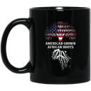 African American Coffee Mug American Grown African Roots Black History Month Funny Gift 11oz - 15oz Black Mug
