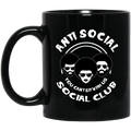 African American Coffee Mug Anti Social You Can't Sit With Us Social Club 11oz - 15oz Black Mug