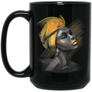 African American Coffee Mug Art Black Women Black History Month Mug for Women Africa Pride 11oz - 15oz Black Mug