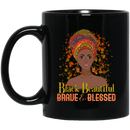 African American Coffee Mug Black Beautiful Brave And Blessed Black History Month 11oz - 15oz Black Mug