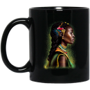 African American Coffee Mug Black Girl Afro Art For Women Girls 11oz - 15oz Black Mug CustomCat