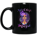 African American Coffee Mug Black Girl Magic Violet 11oz - 15oz Black Mug