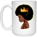 African American Coffee Mug Black Girl With Crown African Queen Art 11oz - 15oz White Mug