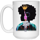 African American Coffee Mug Black Girl With Crown African Queen Art 11oz - 15oz White Mug
