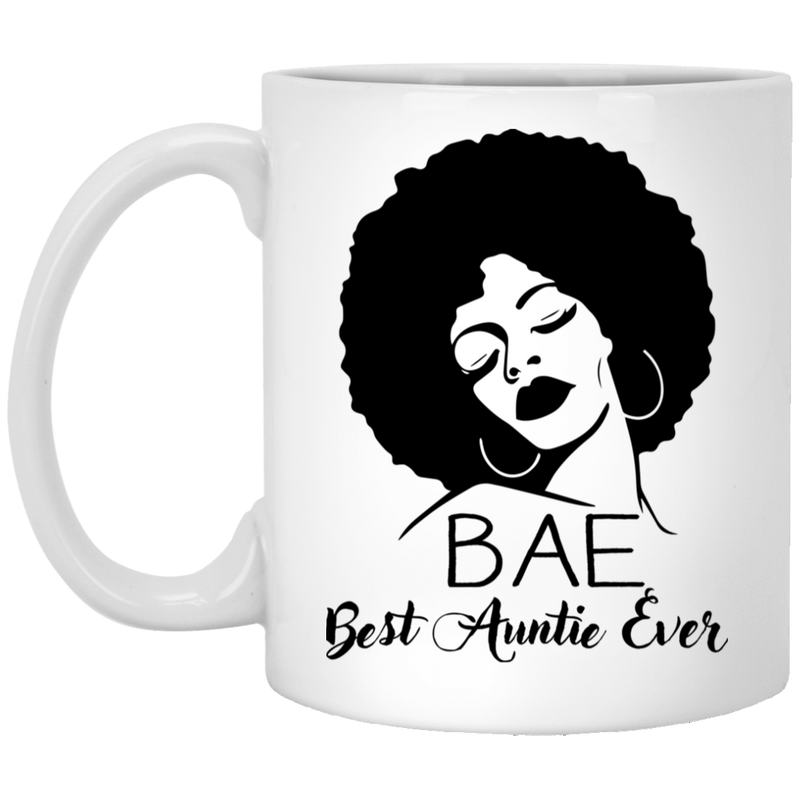 African American Coffee Mug Black Lady Best Auntie Ever 11oz - 15oz White Mug