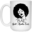 African American Coffee Mug Black Lady Best Auntie Ever 11oz - 15oz White Mug