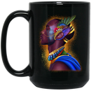 African American Coffee Mug Black Men Afro Art 11oz - 15oz Black Mug CustomCat