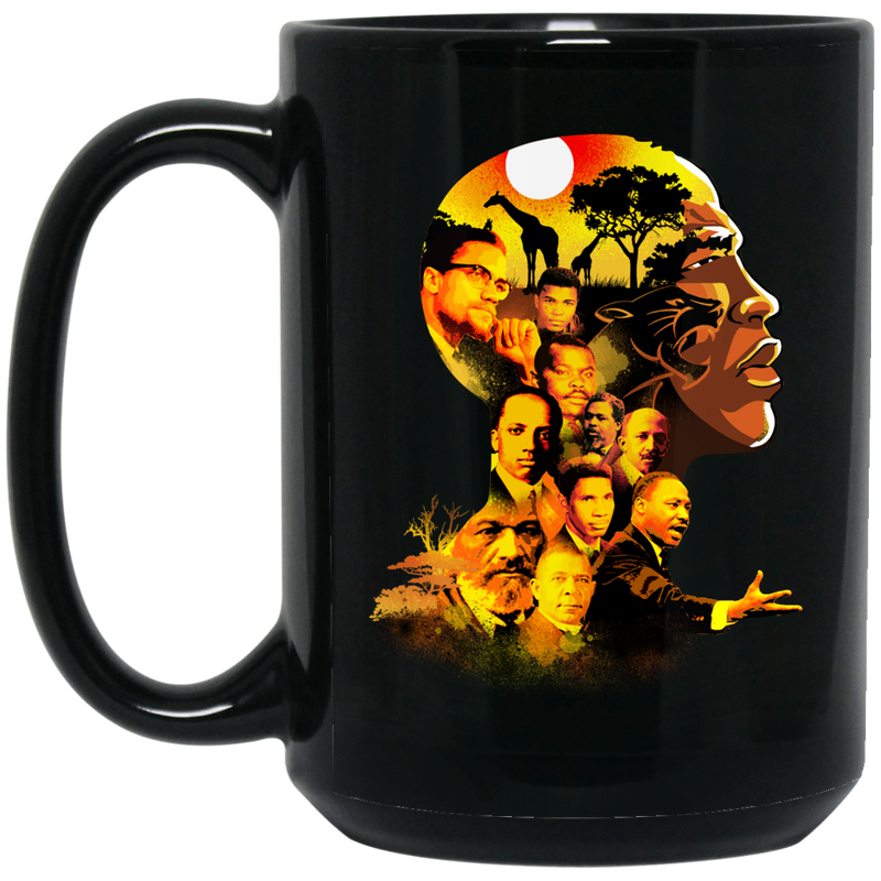 African American Coffee Mug Black Men With My Roots Famous People For Melanin Kings 11oz - 15oz Black Mug