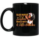 African American Coffee Mug Black Nurses Are Sunshine Mixed With A Little Hurricane 11oz - 15oz Black Mug CustomCat