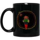 African American Coffee Mug Black Queen Afro Art For Women Girls 11oz - 15oz Black Mug