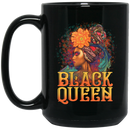 African American Coffee Mug Black Queen Colorful 11oz - 15oz Black Mug