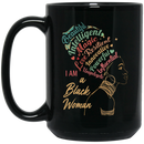 African American Coffee Mug Black Woman Beautiful Intelligent Magic Powerful In Fluential 11oz - 15oz Black Mug