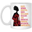 African American Coffee Mug Black Women Beautiful Magic Intelligent 11oz - 15oz White Mug CustomCat