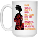 African American Coffee Mug Black Women Beautiful Magic Intelligent 11oz - 15oz White Mug CustomCat