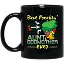 African American Coffee Mug Black Women Best Freakin's Aunt Godmother Ever 11oz - 15oz Black Mug