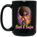African American Coffee Mug Black Women Black And Boujee 11oz - 15oz Black Mug
