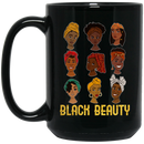 African American Coffee Mug Black Women Black Beauty 11oz - 15oz Black Mug