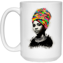 African American Coffee Mug Black Women Colorful Art 11oz - 15oz White Mug