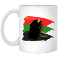 African American Coffee Mug Black Women Melanin Queen Black History Month Mug for African Pride 11oz - 15oz White Mug