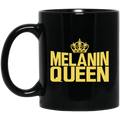 African American Coffee Mug Black Women Melanin Queen Crown Black History Month Mug for African Pride 11oz - 15oz Black Mug
