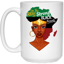 African American Coffee Mug Black Women With African Map I Am The Result Of Strong Black Parents 11oz - 15oz White Mug