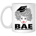 African American Coffee Mug Cute African American Women Mug BAE Black And Educated Gift 11oz - 15oz White Mug