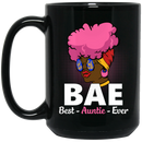 African American Coffee Mug Cute Black Women Mug BAE Best Auntie Ever Gift 11oz - 15oz Black Mug