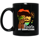 African American Coffee Mug Flexin' In My Complexion African Map 11oz - 15oz Black Mug